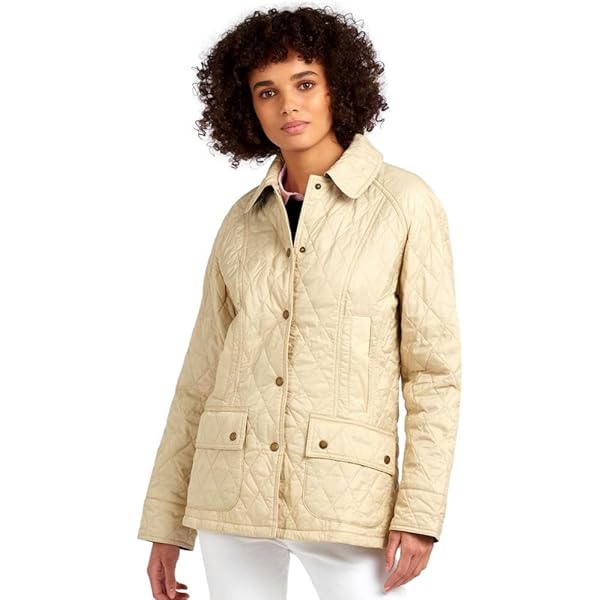 Barbour Women's Penelope Quilted Jacket, Light Sand/Dress (US